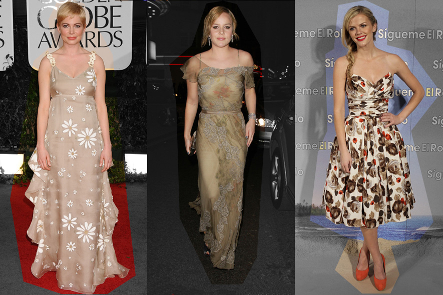 Star in abiti floreali: Michelle Williams, Abbie Cornish e Brooklyn Decker