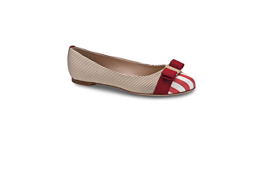 preppy ballerine Salvatore Ferragamo