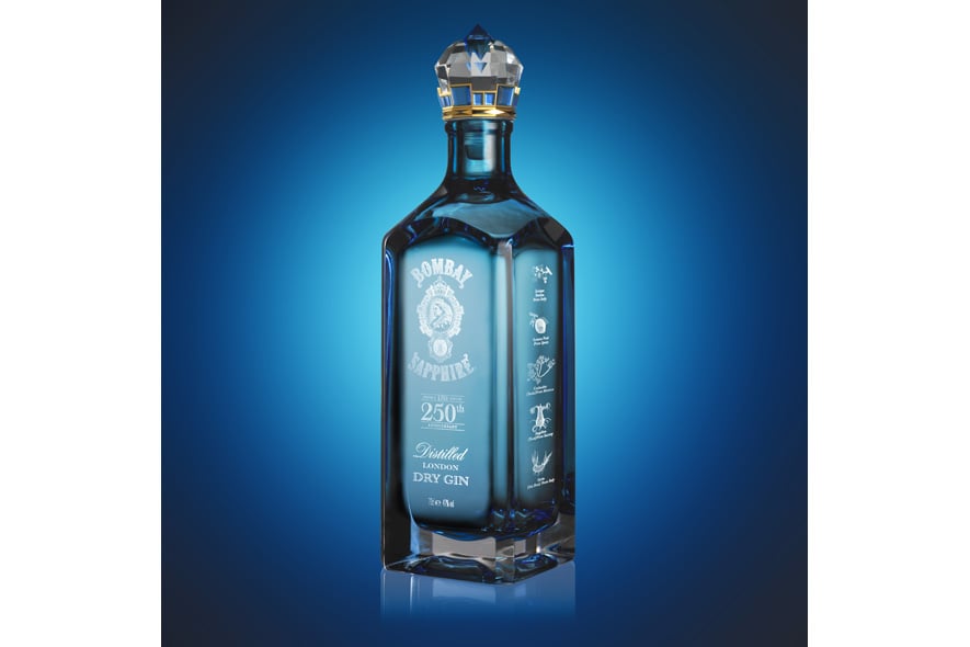 Bombay Sapphire Garrard bottle