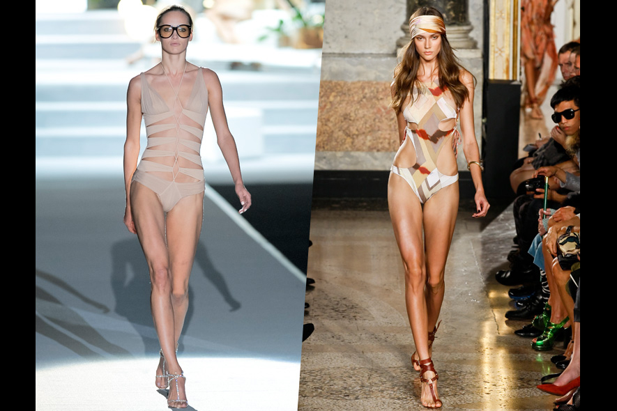 Costumi interi: chic on the beach