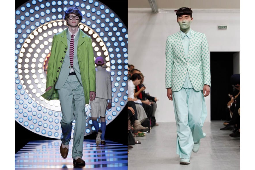 Parigi moda uomo p/e 2012 verde