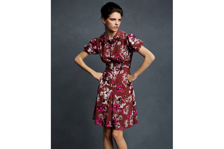 Karl Lagerfeld for Impulse only at Macys Textured Floral Dress 1091