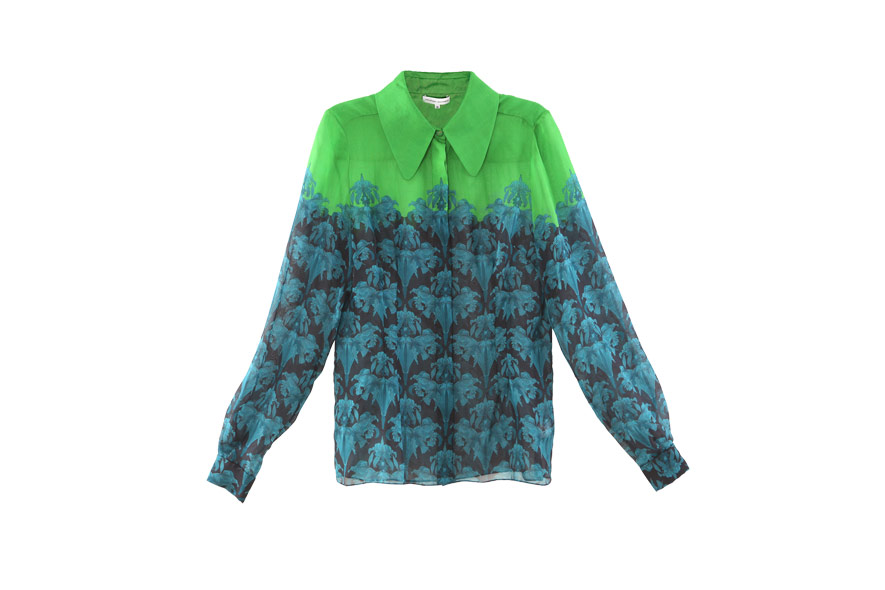 14 Hayworth printed silk chiffon blouse Jonathan Saunders AW11