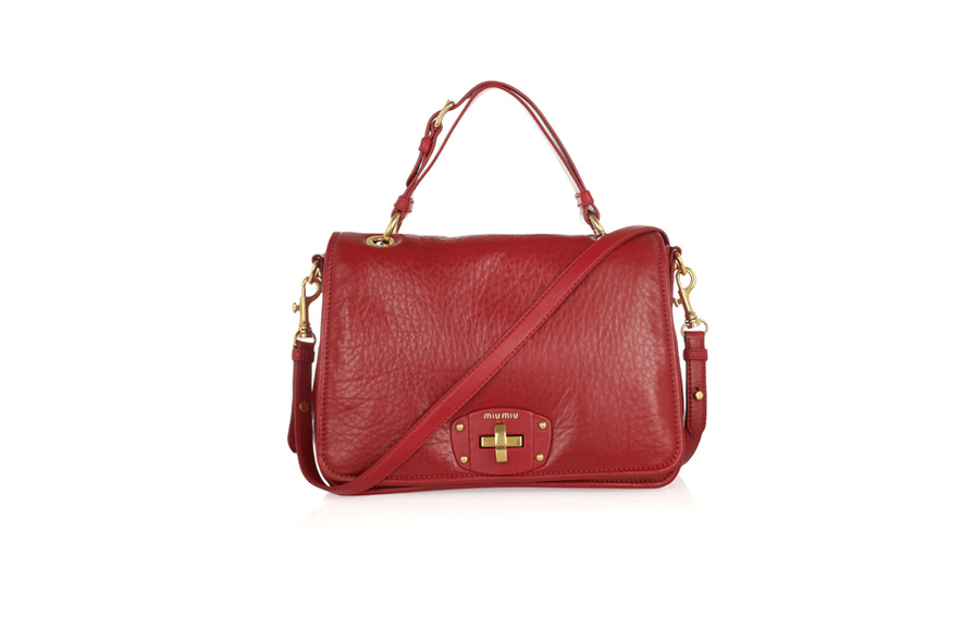 167875 Miu Miu Padded leather shoulder bag NET A PORTER