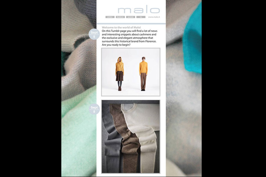 Malo inaugura Tumblr: online dall’ 8 Settembre