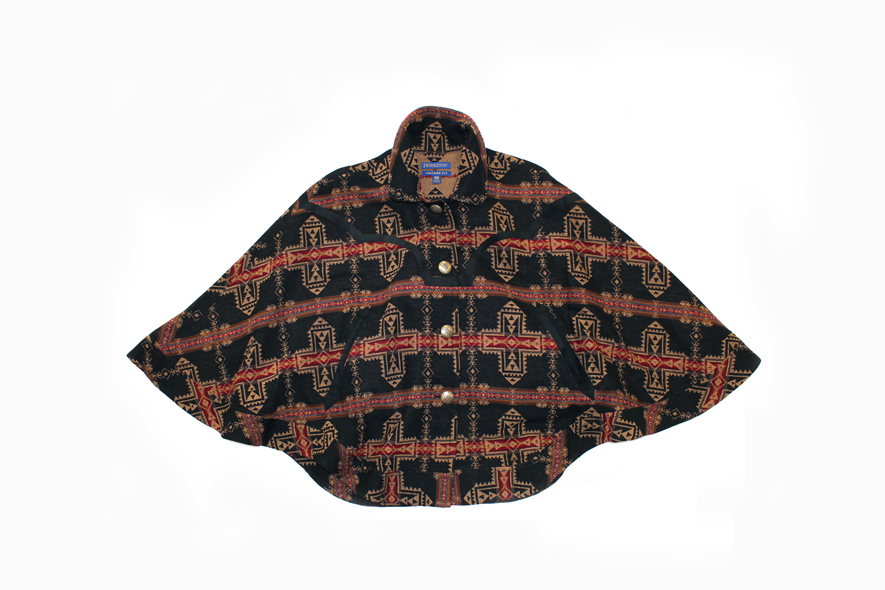 TF866 15660 Crossroads Blk Brwn Juniper Poncho