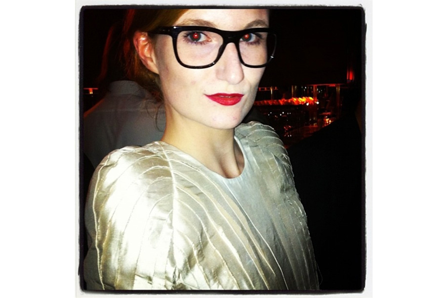 Alexandra of Muse loves her dolcegabbana glasses because of their multicolored frames s itgdetail1220