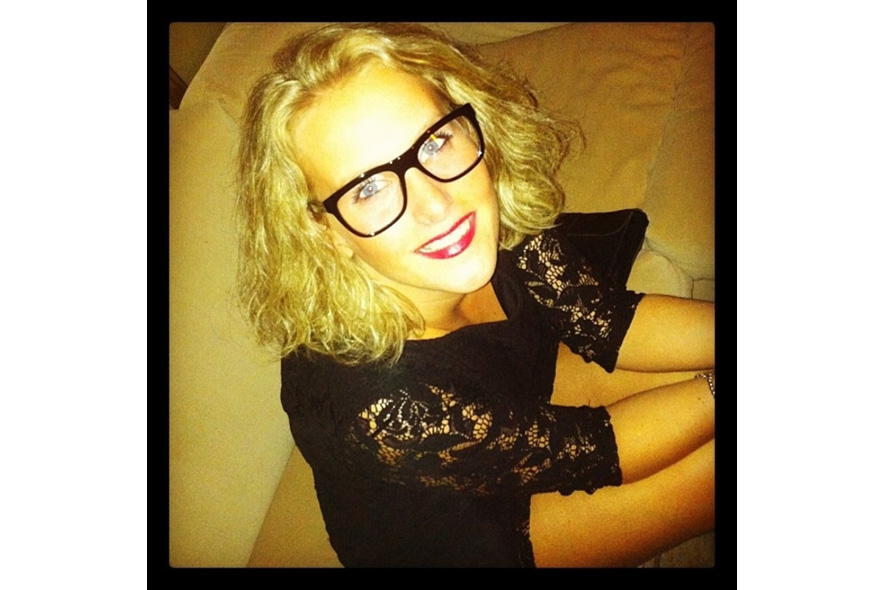 Beatrice loves the silhouette of her dolcegabbana glasses s itgdetail1220