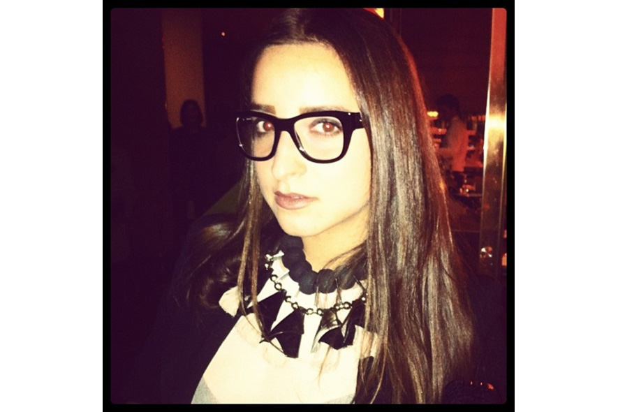 Greta Arienti feels like a super sexy high school teacher in her dolcegabbana glasses. s itgdetail1220