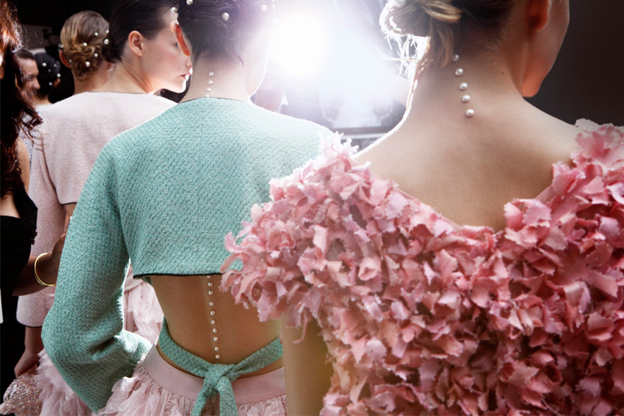 Chanel P/E 2012: il backstage della sfilata