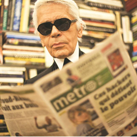 Karl Lagerfeld: guest editor di Metro per un giorno!