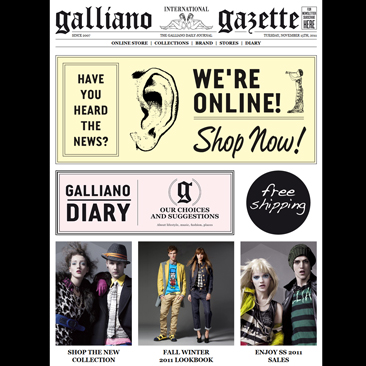 Store online per John Galliano