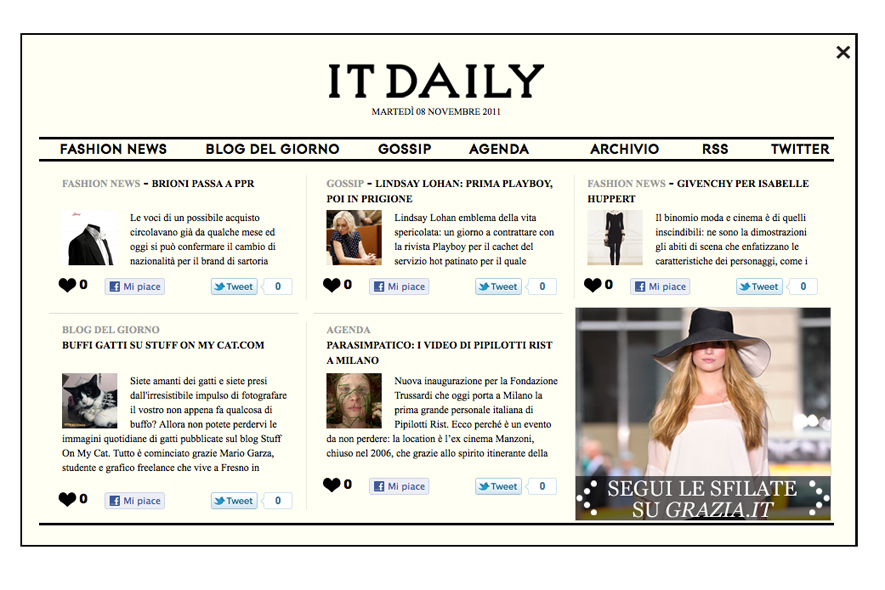 It Daily: il “day by day” di Grazia.it