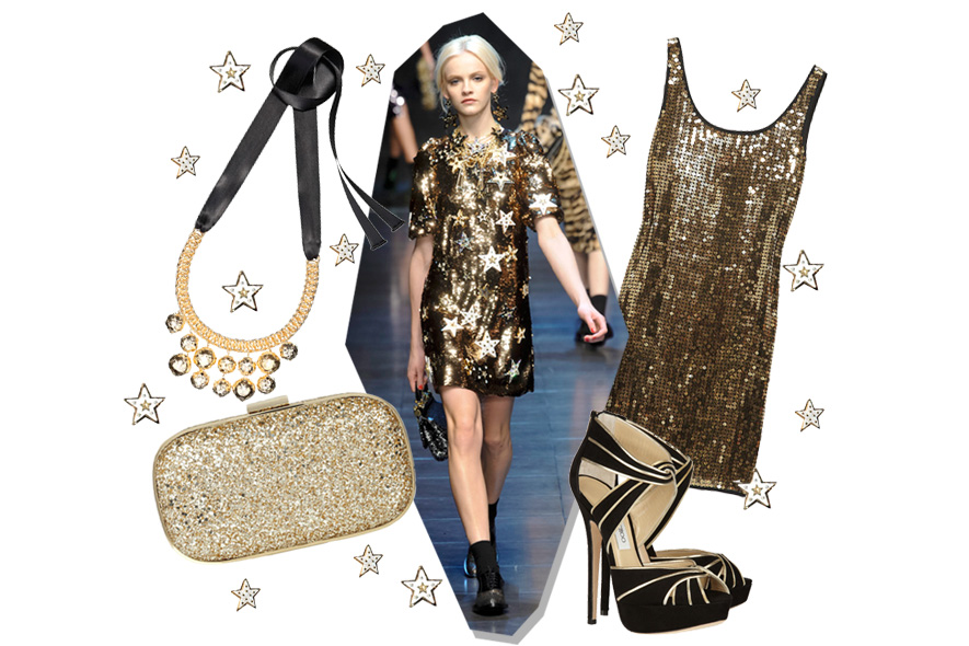 Look di Capodanno “black&gold”