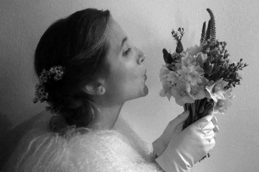 giulia e il suo bouquet