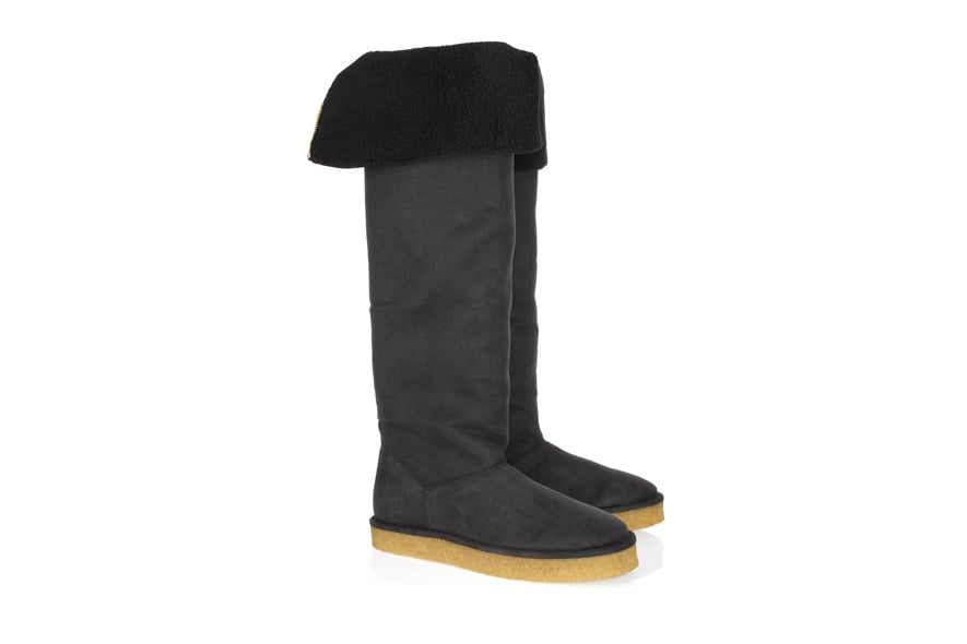 Flat faux shearling boots by Stella McCartney available at NET A PORTER