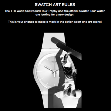 Terza edizione per Swatch Art Rules Design Contest