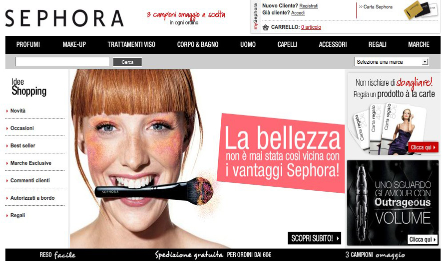 E-Day Sephora: apre oggi l’e-store italiano