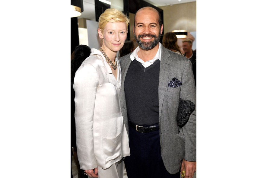 19 Opening Event of Pomellato Boutique in Rodeo Drive Host Tilda Swinton and Actor Billy Zane