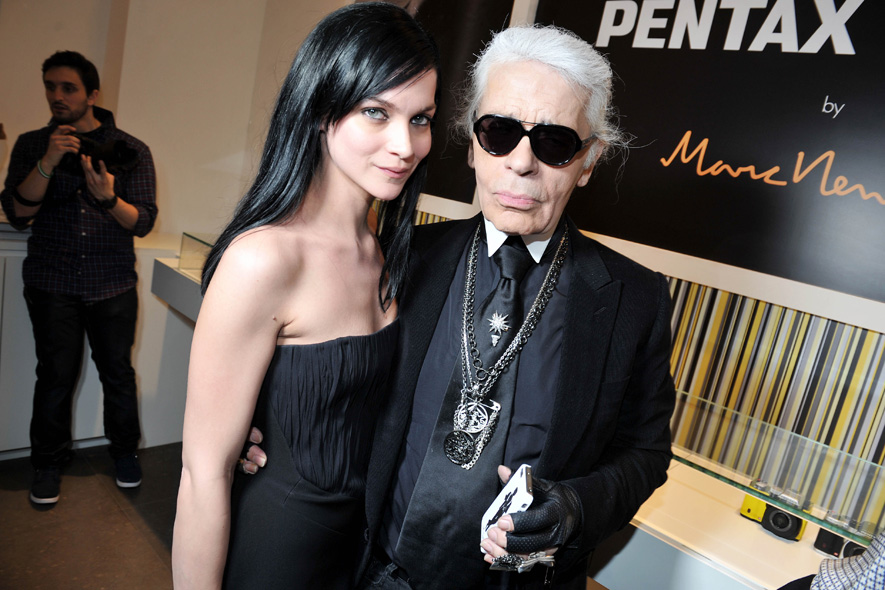 Leigh Lezark & Karl Lagerfeld