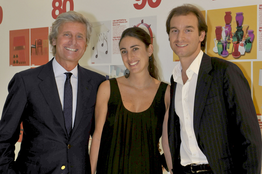 Lorenza Luti con il padre Claudio e il fratello Federico