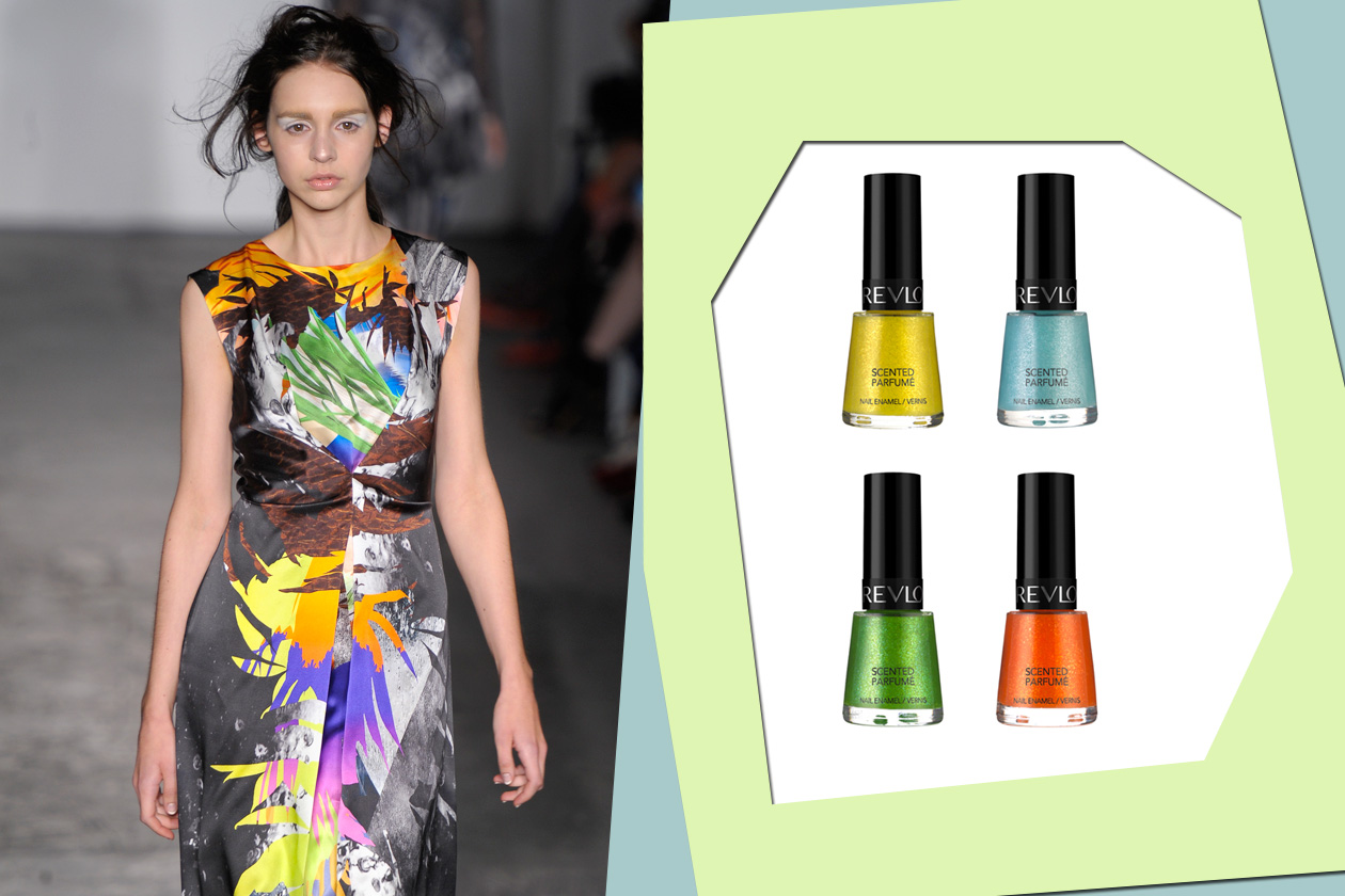 Giallo, arancione, verde e azzurro sono i colori dell’estate 2012 per Basso & Brook e Revlon che propone gli smalti profumati Scented Frizz Nail Enamel