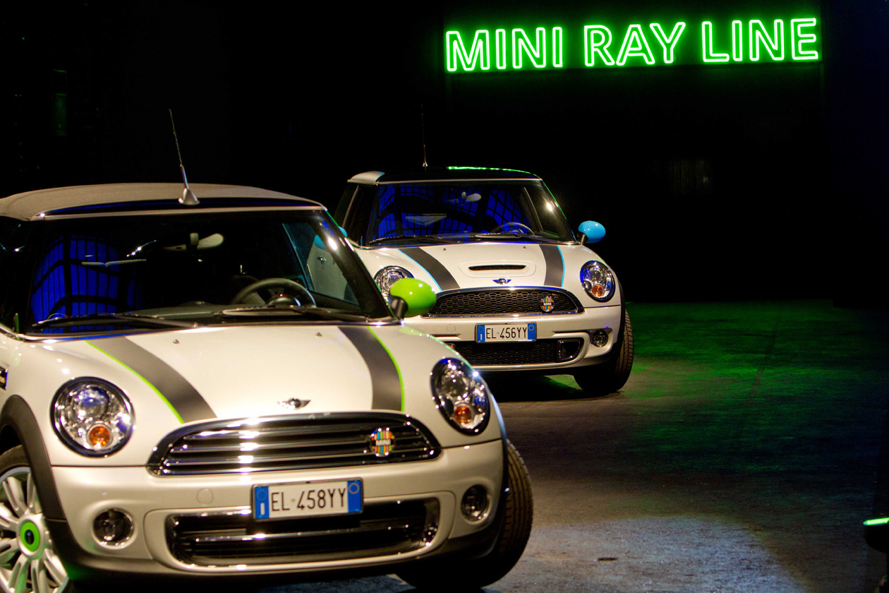 Mini e Trussardi: un party Fluo per la nuova Mini Ray Line