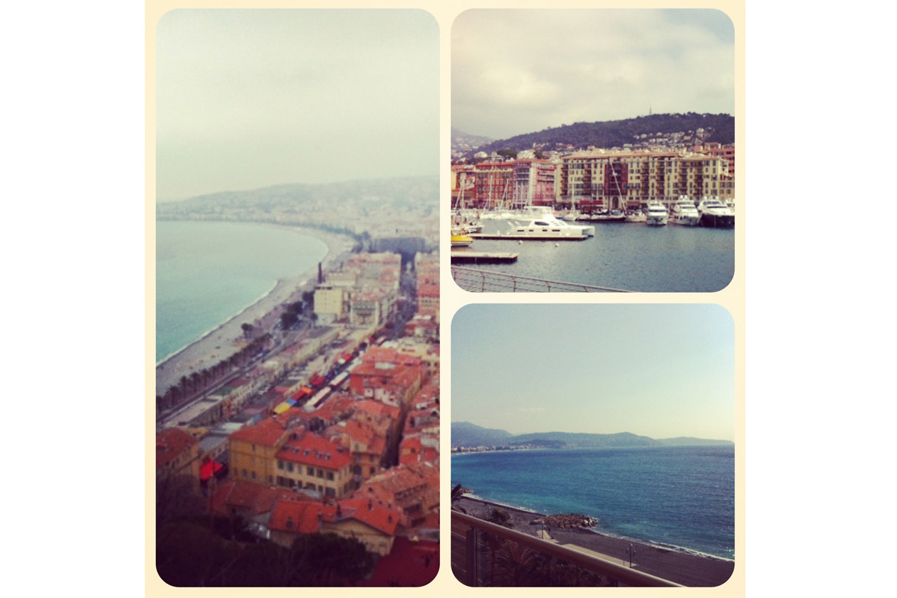 Panorama di Nizza dal castello e dal porto