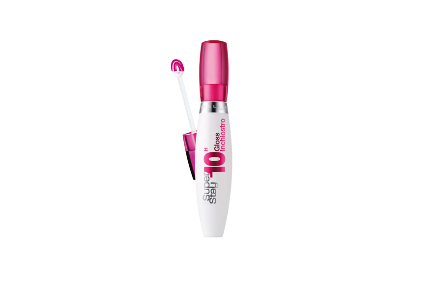 Unisce la brillantezza di un gloss all’intensita di un rossetto il Super Stay 10h Gloss Inchiostro di Maybelline New York