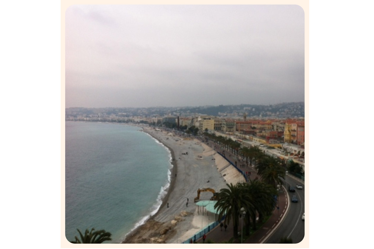 Vista della città dal castello di Nizza