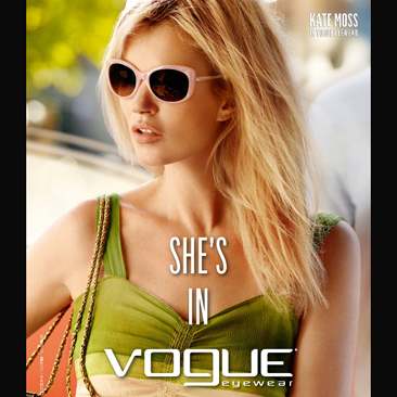 Vogue Eyewear fa il bis con Kate Moss