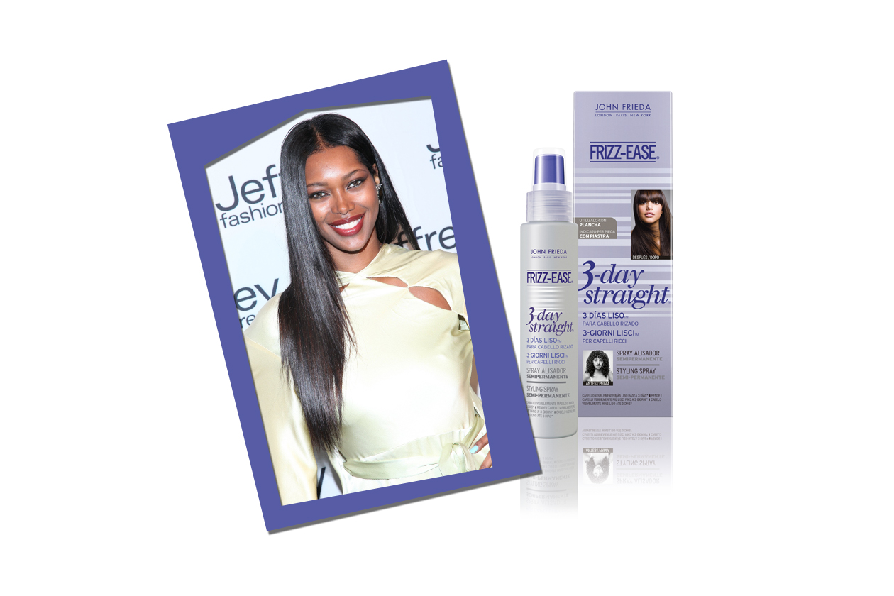 John Frieda® Frizz-Ease® 3-Days Straight® è ideale per capelli morbidi, corposi e glossy come quelli della 27enne modella Jessica White