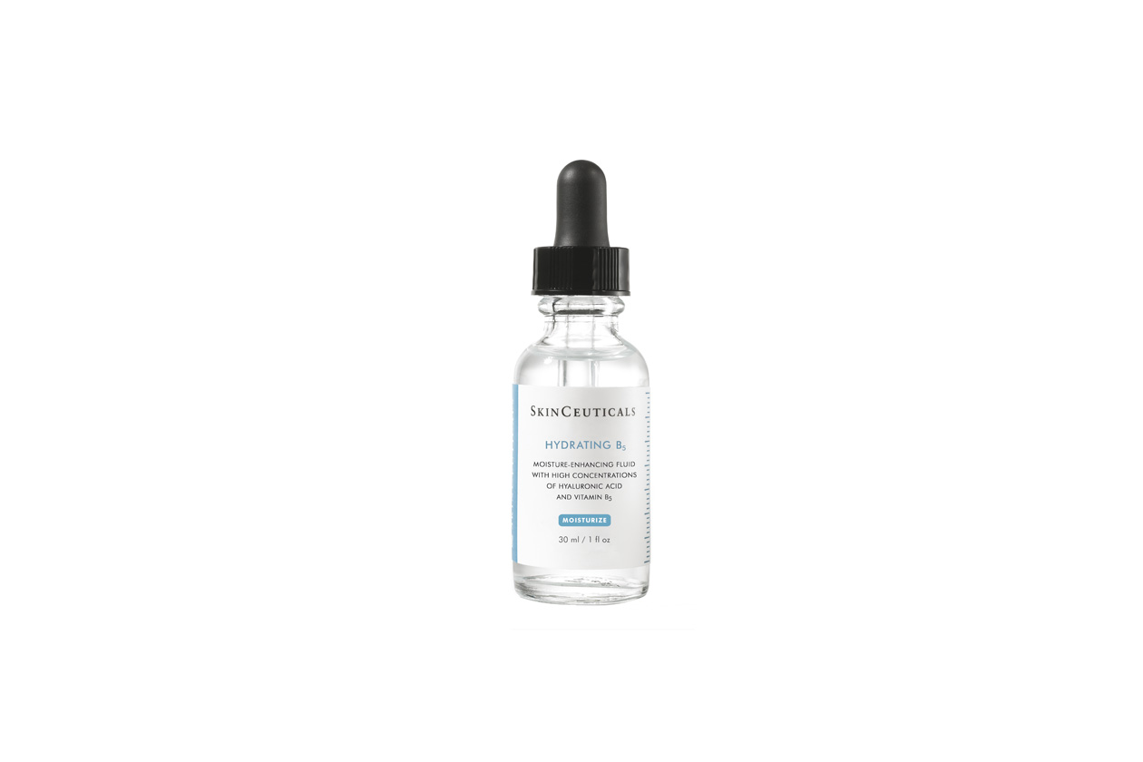 Hydrating B5 di Skinceuticals è un fluido concentrato con acido ialuronico e vitamina B 5