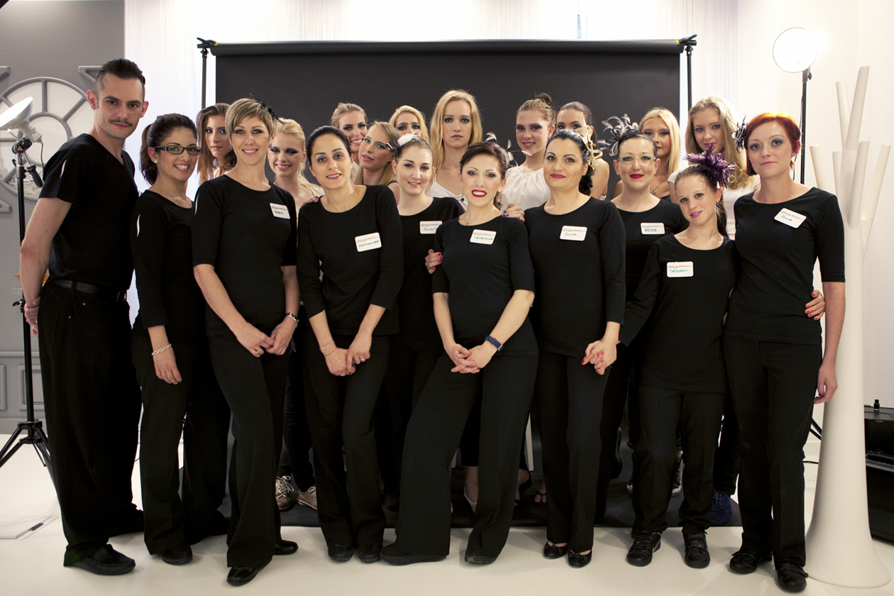 La squadra della terza sfida dei Make Up Masters di Sephora 2012 by Lancôme al completo