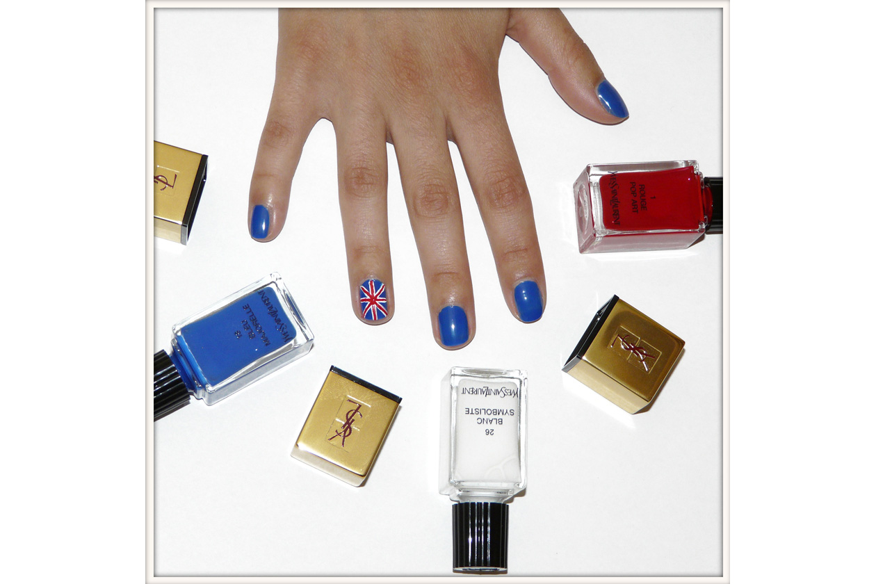 union jack nail art tutorial