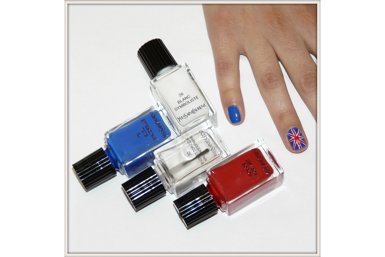 union jack nail art tutorial