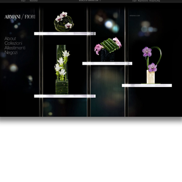 Armani/Fiori debutta sul web