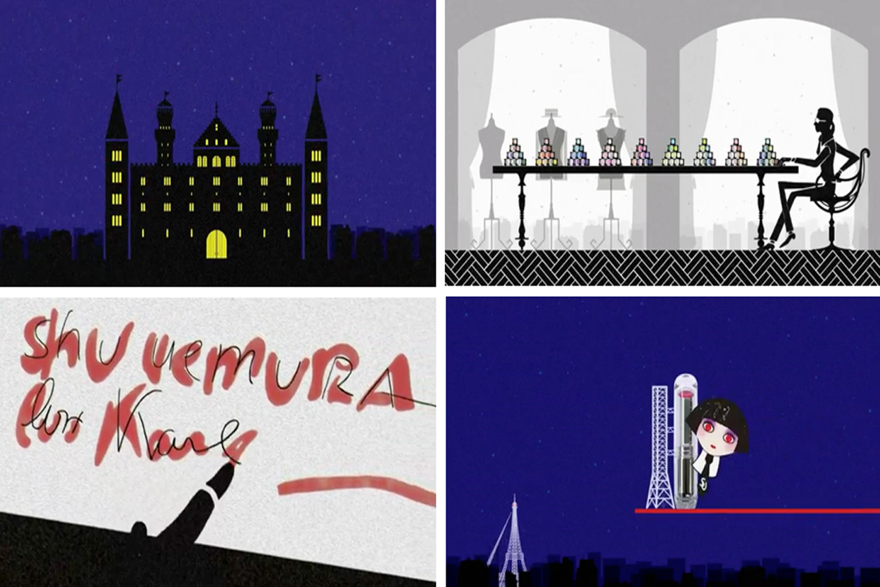 Karl Lagerfeld e Shu Uemura: il video della make up collection