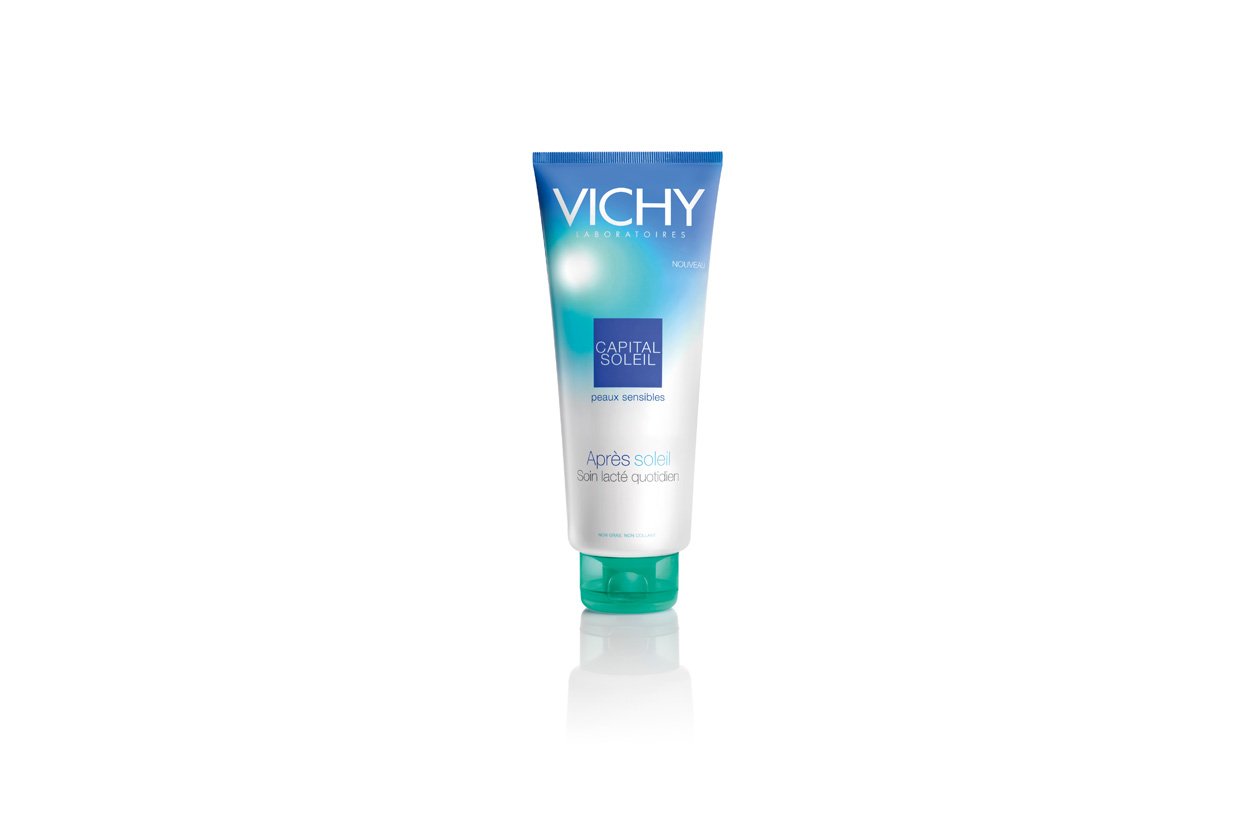 Vichy Capital Soleil Latte Doposole si presenta come un gel-latte idratante fresco