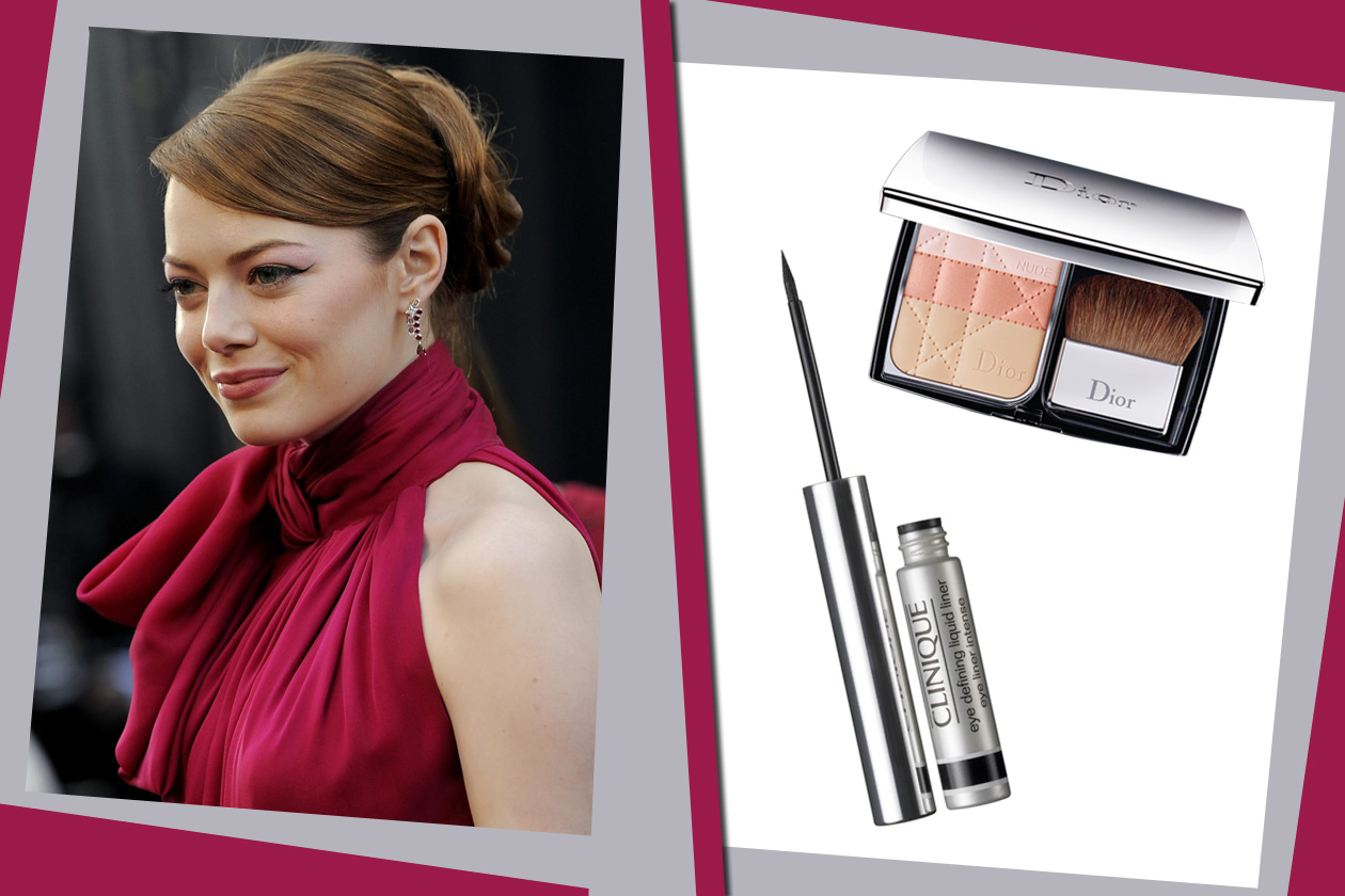 emma stone dior clinique