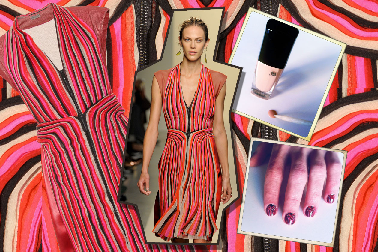 Manicure tutorial: ispirazione Bottega Veneta con la nail art effetto plisset