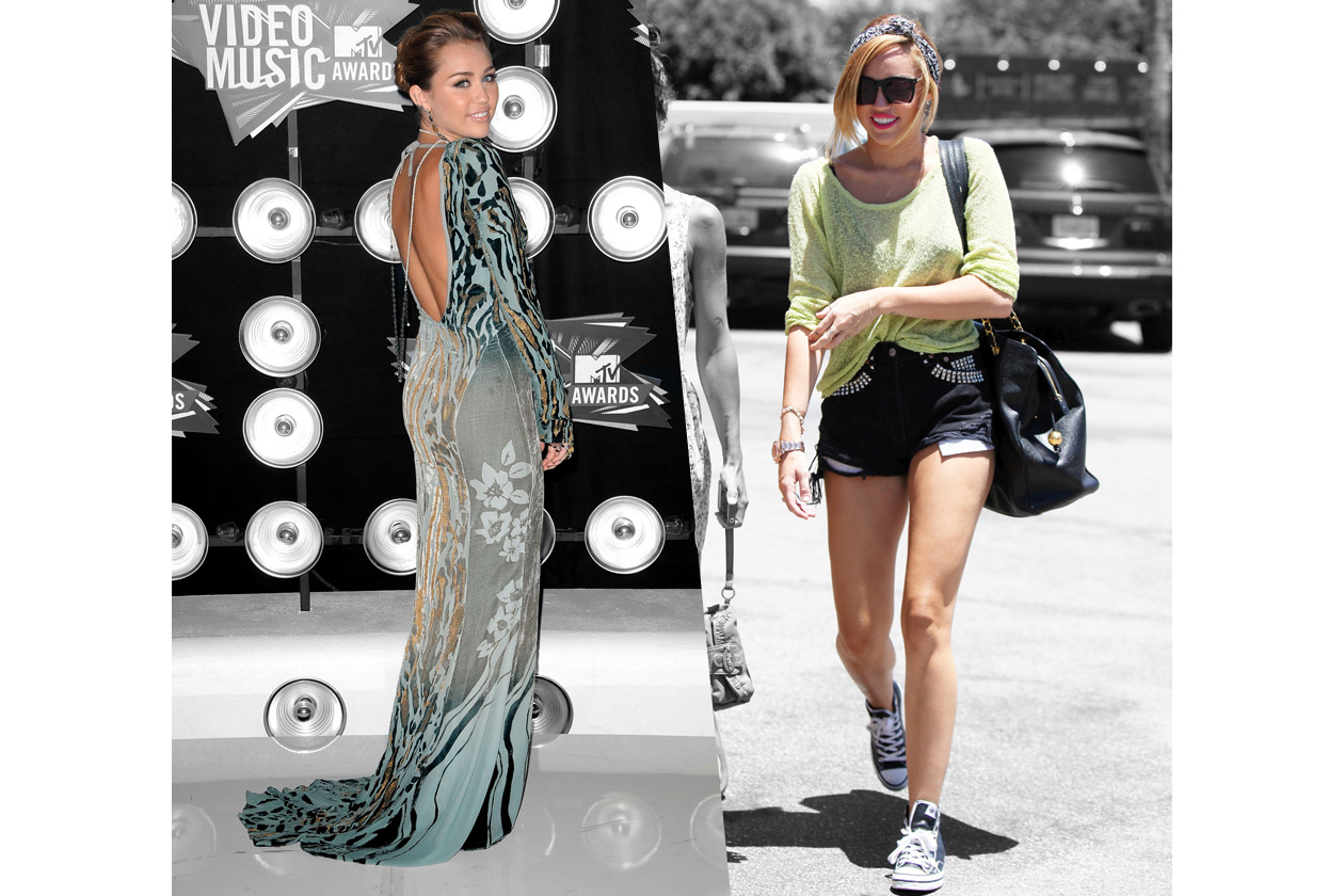 03 Miley Cyrus look lungo MTV Video music Awards vs street