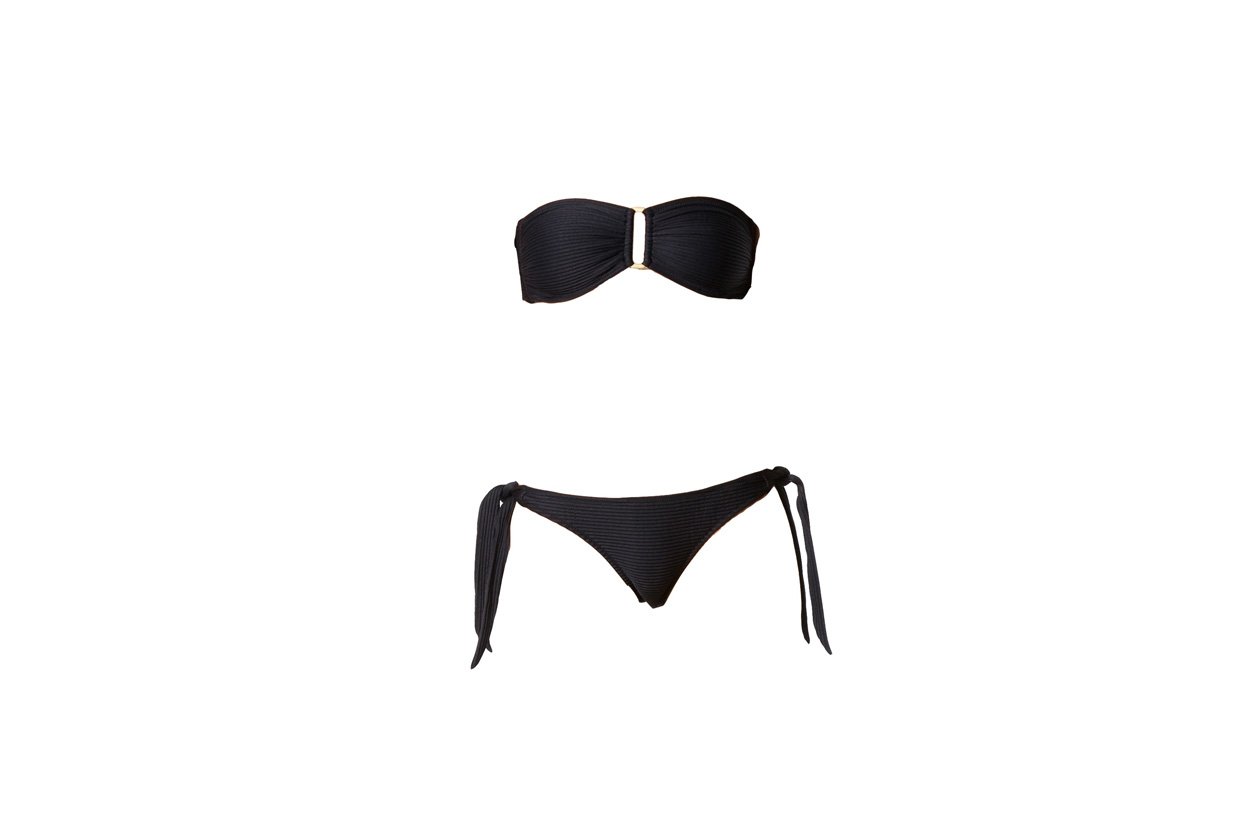 Nassau bandeau bikini by Heidi Klein www heidiklein metallic