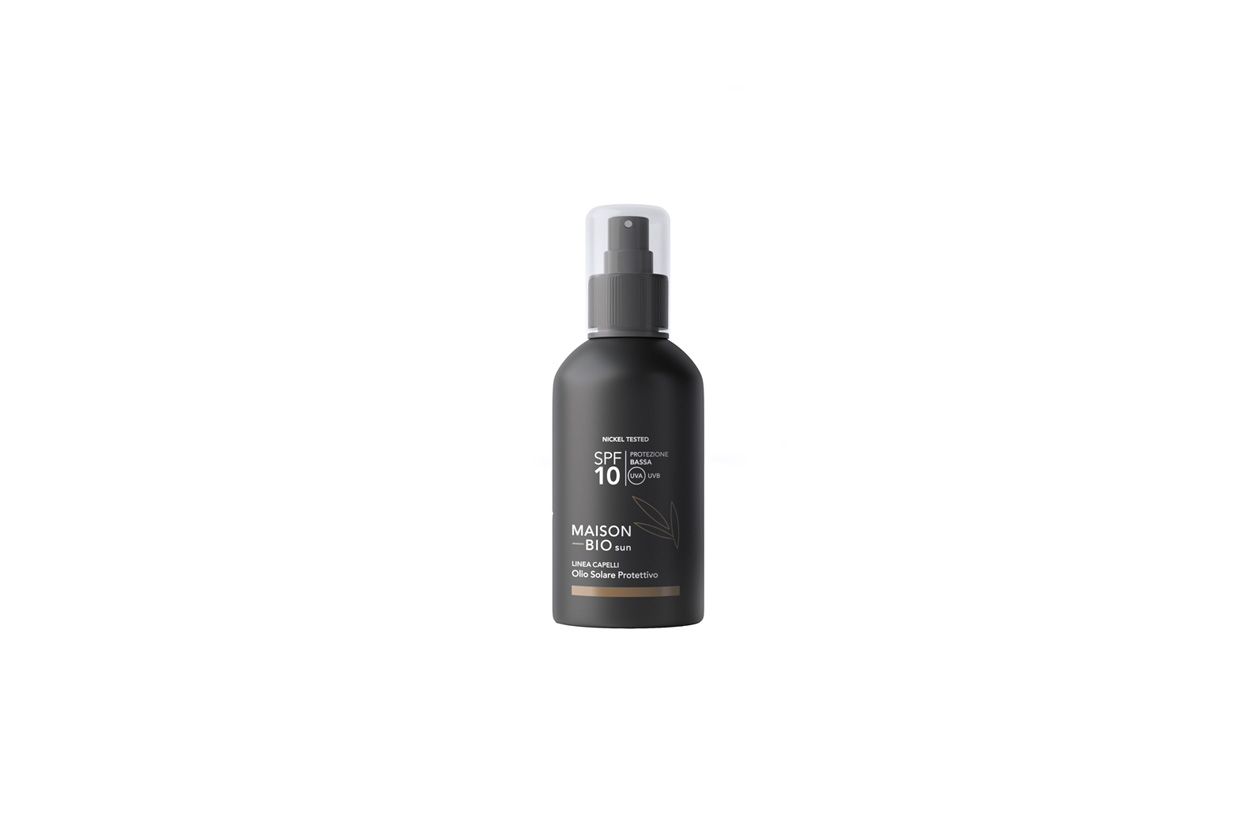 flacone spf10 olio solare capelli