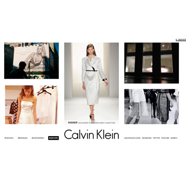 Calvin Klein e Fashgif per la collezione donna