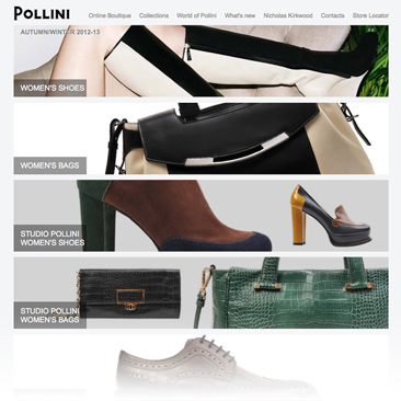 Debutta l’e shop di Pollini