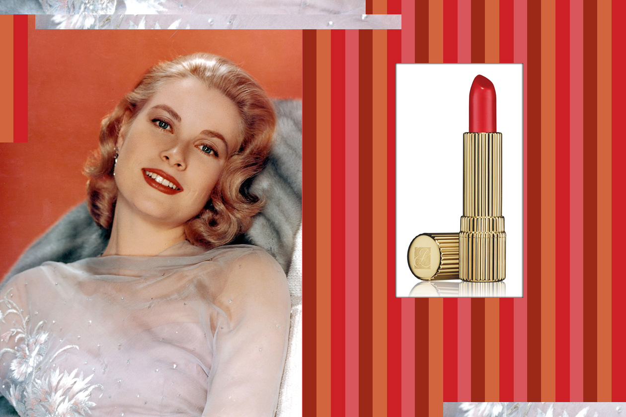 Grace Kelly portofino coral estee lauder signture lipstick