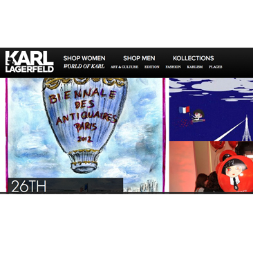 Karl Lagerfeld rinnova il sito