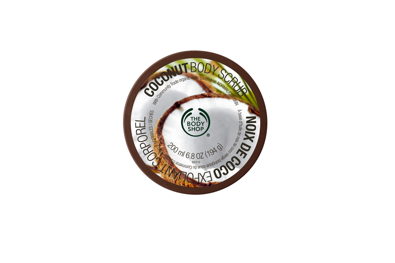 coconut body scrub the body shop