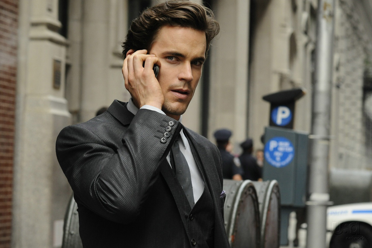 matte bomer white collar